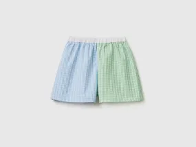 100% cotton vichy bermudas