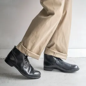 1980s British military black color chukka boots 'dead stock'