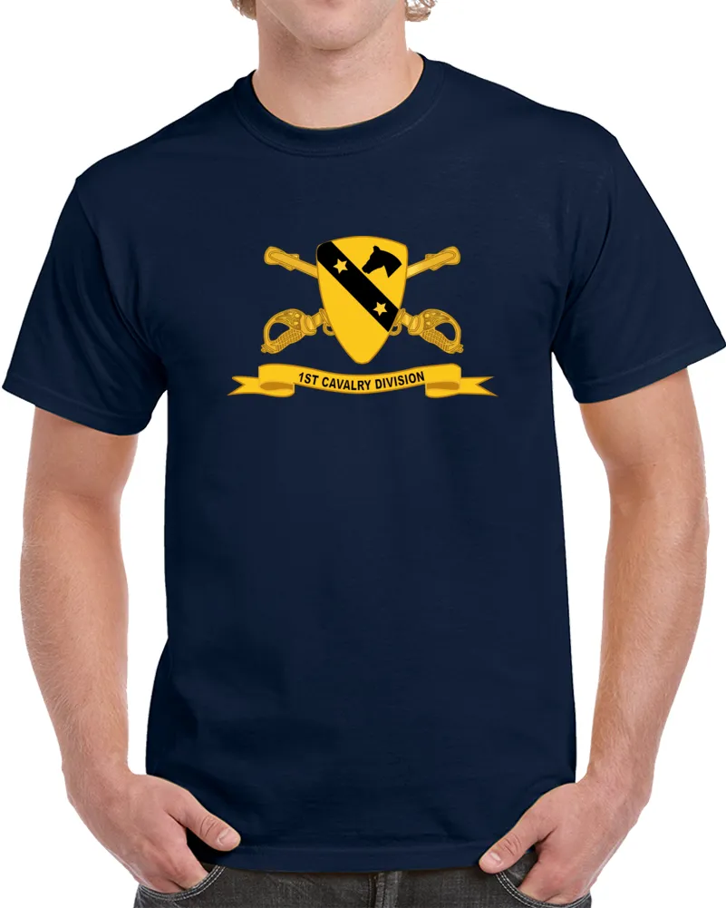 1st Cavalry Division w Br - Ribbon Classic T Shirt