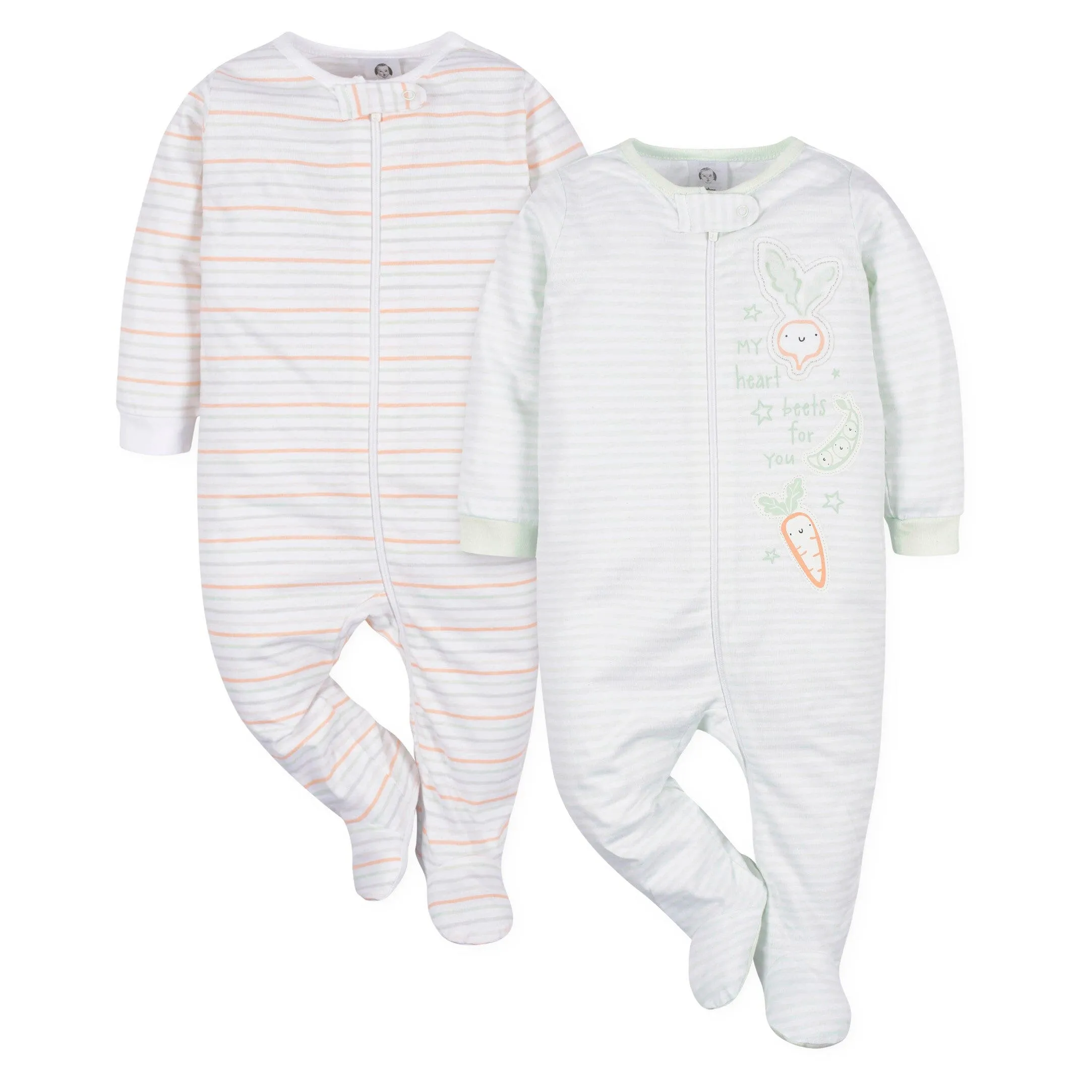 2-Pack Baby Neutral Vegetables Sleep 'N Plays