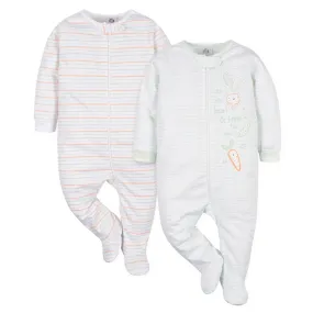 2-Pack Baby Neutral Vegetables Sleep 'N Plays