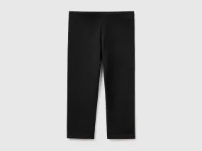 3/4 leggings in stretch cotton