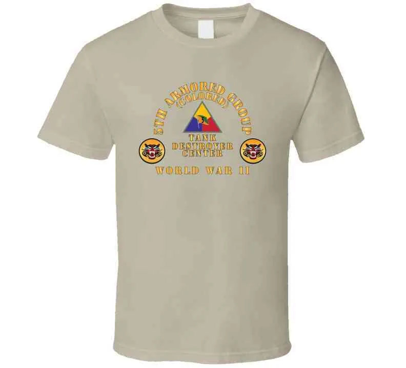 5th Armored Group (colored) -  Camp Hood, Tx - Tank Destroyer Center - Ssi - Dui X 300 T Shirt