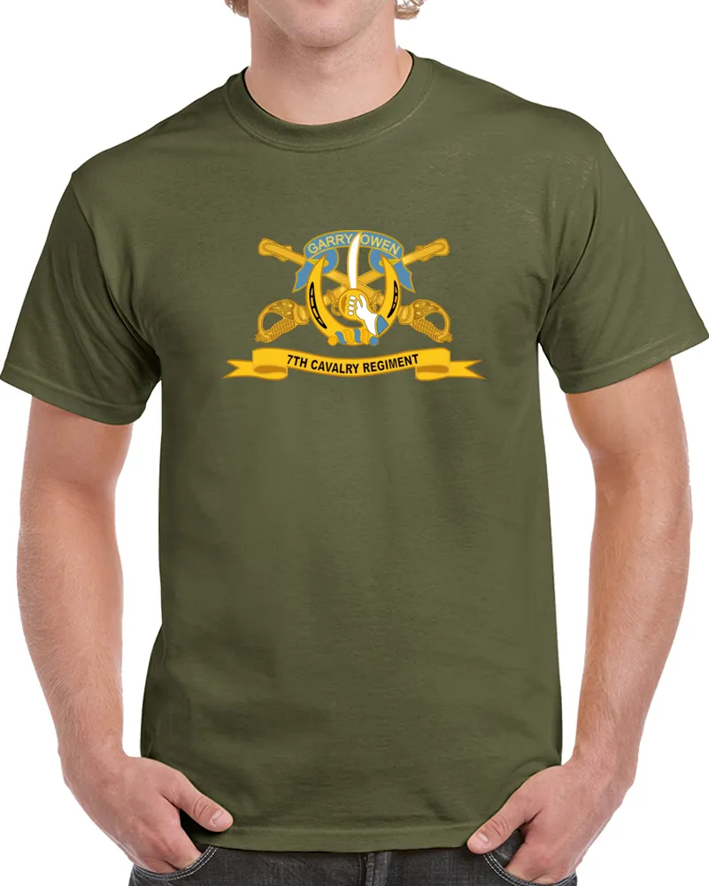 7th Cavalry Regiment w Br - Ribbon Classic T Shirt