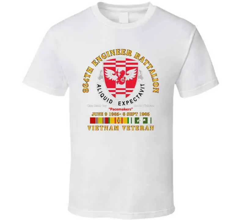 864th Engineer Bn - June 9 1965 - 6 Sept 1965 - Vietnam Vet W Vn Svc Classic T Shirt, Crewneck Sweatshirt, Hoodie, Long Sleeve