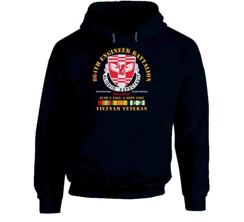 864th Engineer Bn - June 9 1965 - 6 Sept 1965 - Vietnam Vet W Vn Svc Classic T Shirt, Crewneck Sweatshirt, Hoodie, Long Sleeve