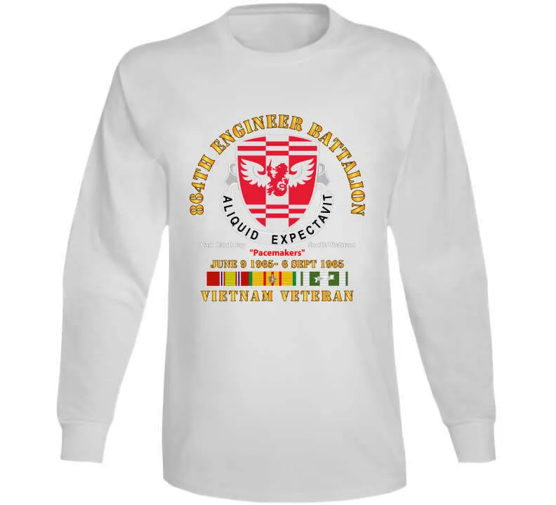 864th Engineer Bn - June 9 1965 - 6 Sept 1965 - Vietnam Vet W Vn Svc Classic T Shirt, Crewneck Sweatshirt, Hoodie, Long Sleeve