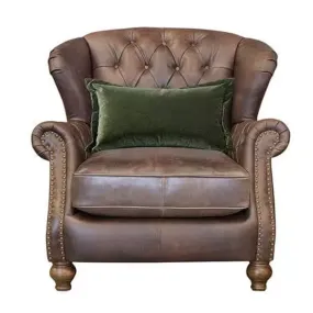 Alexander and James Wing Armchair | Leathers