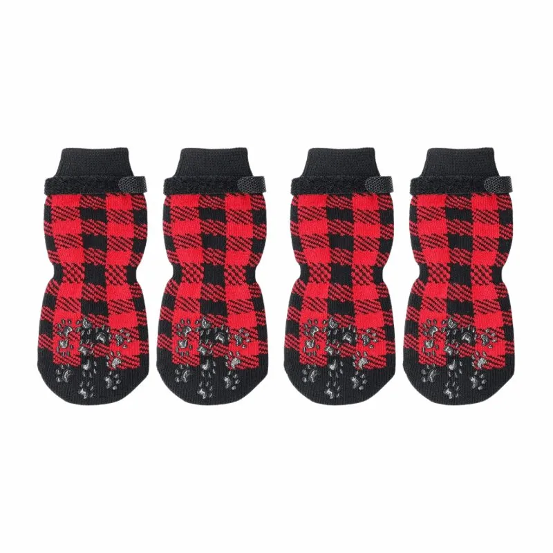 Anti-Skid Plaid Socks