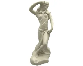 Art Deco Chalkware Dancer Lady Figurine 12.75 Hollywood Regency