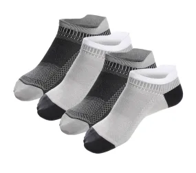 ASSORTED CLEOCOTTON ATHLETIC ANKLE SOCKS - 8 PK