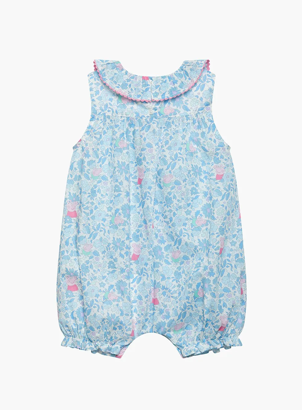 Baby Willow Romper in Blue Peppa Meadow