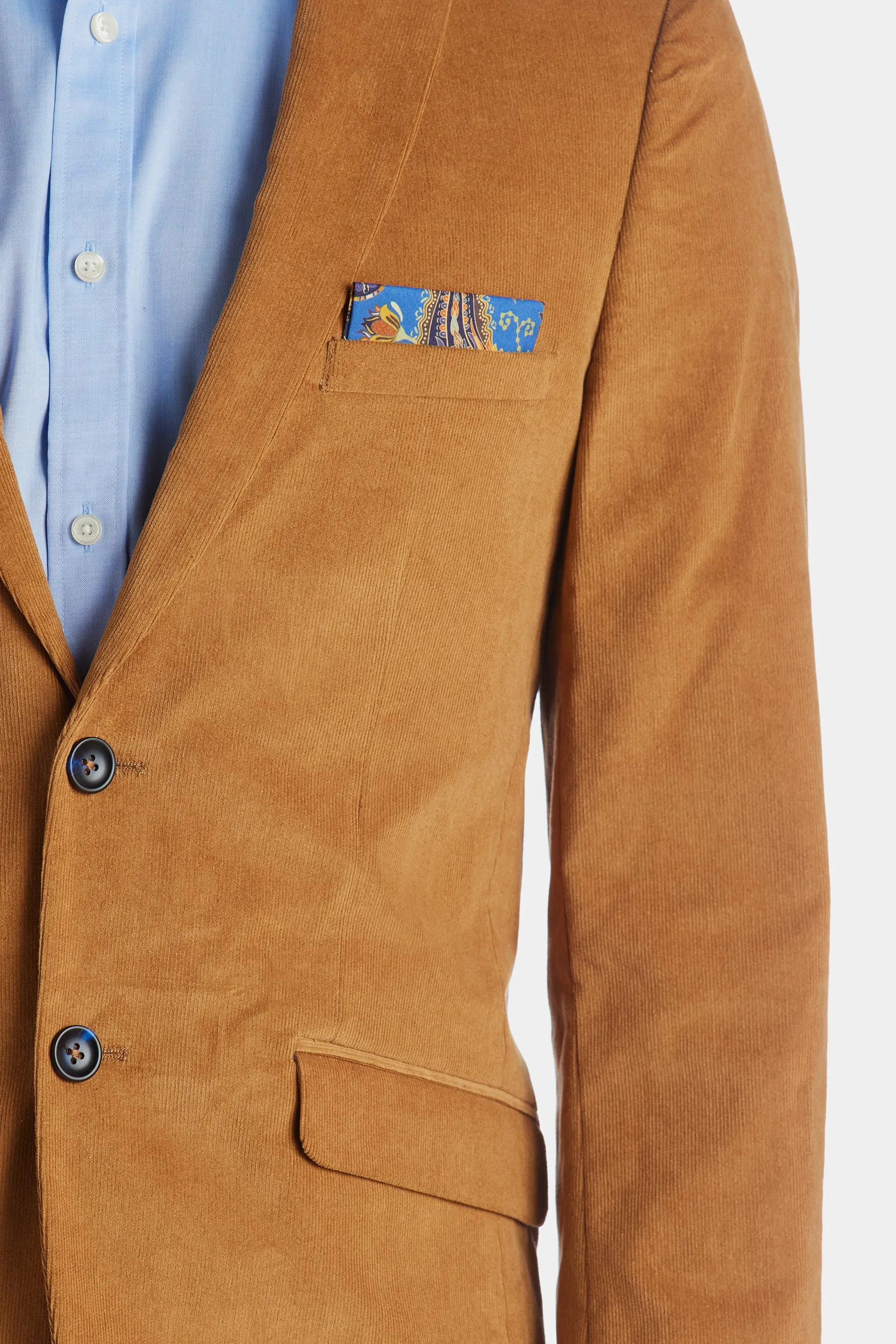 Biscuit Cord Slim Dover Notch Jacket