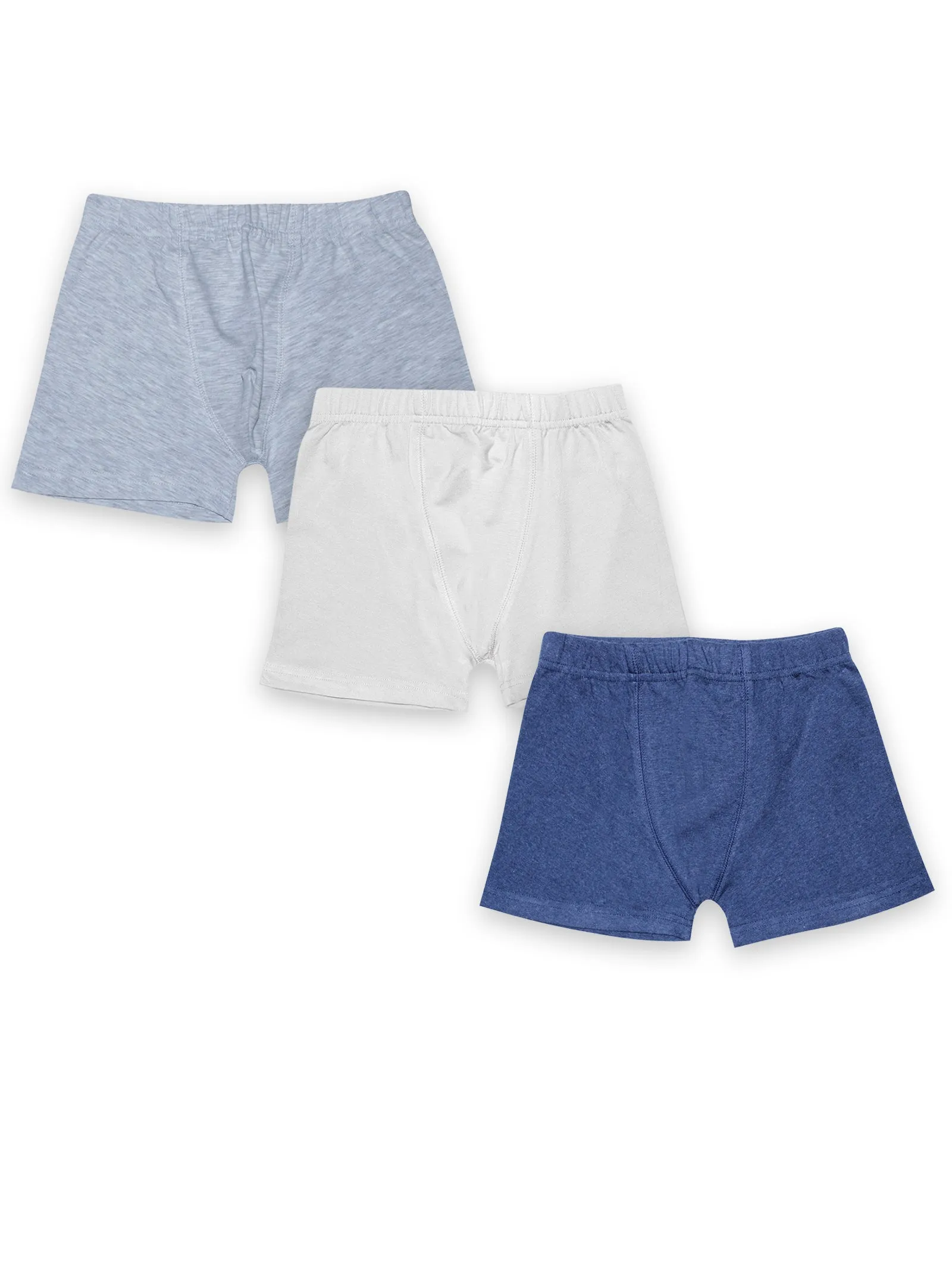 Boys Solid Boxer Shorts Pack of 3