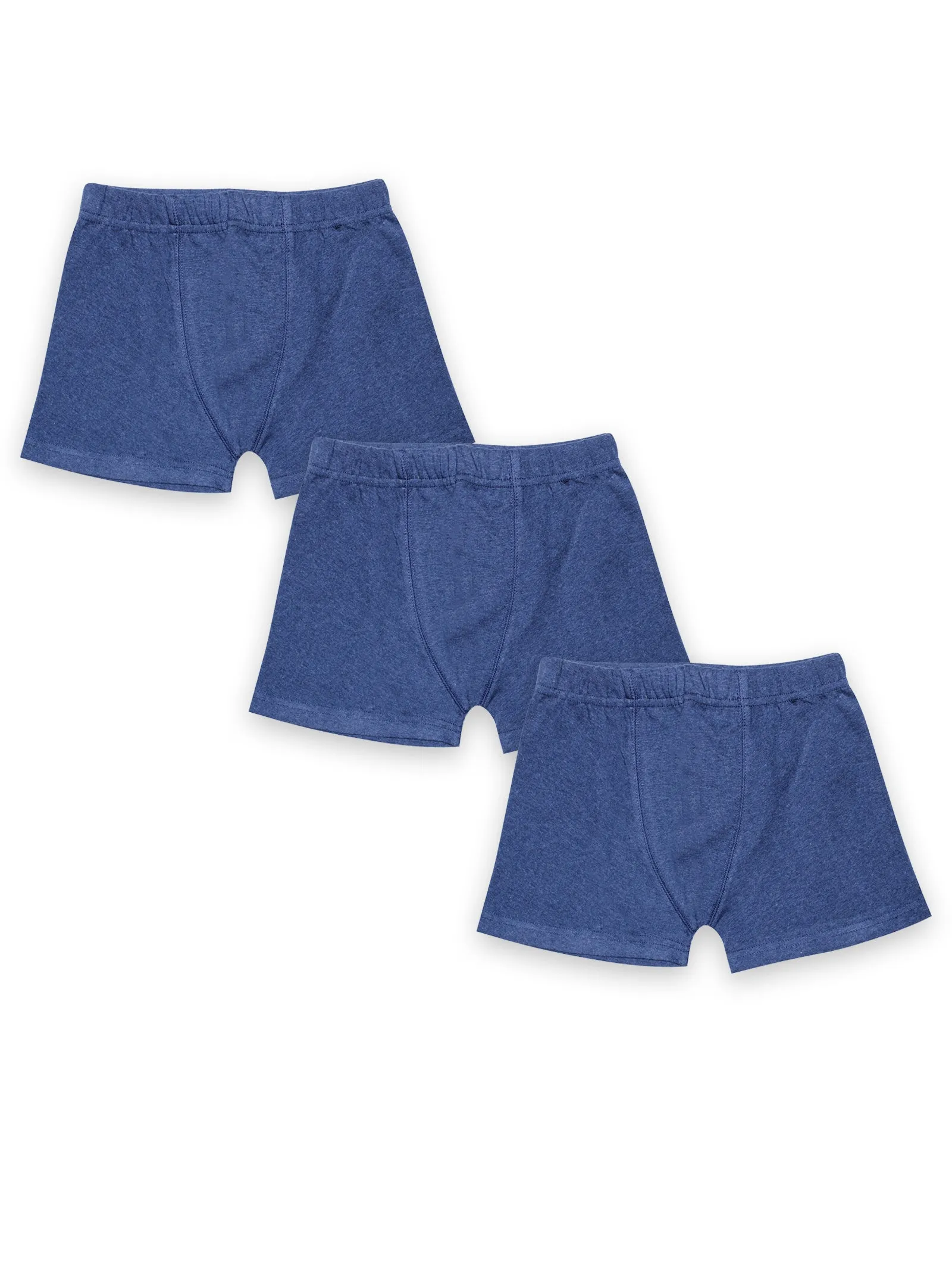 Boys Solid Boxer Shorts Pack of 3