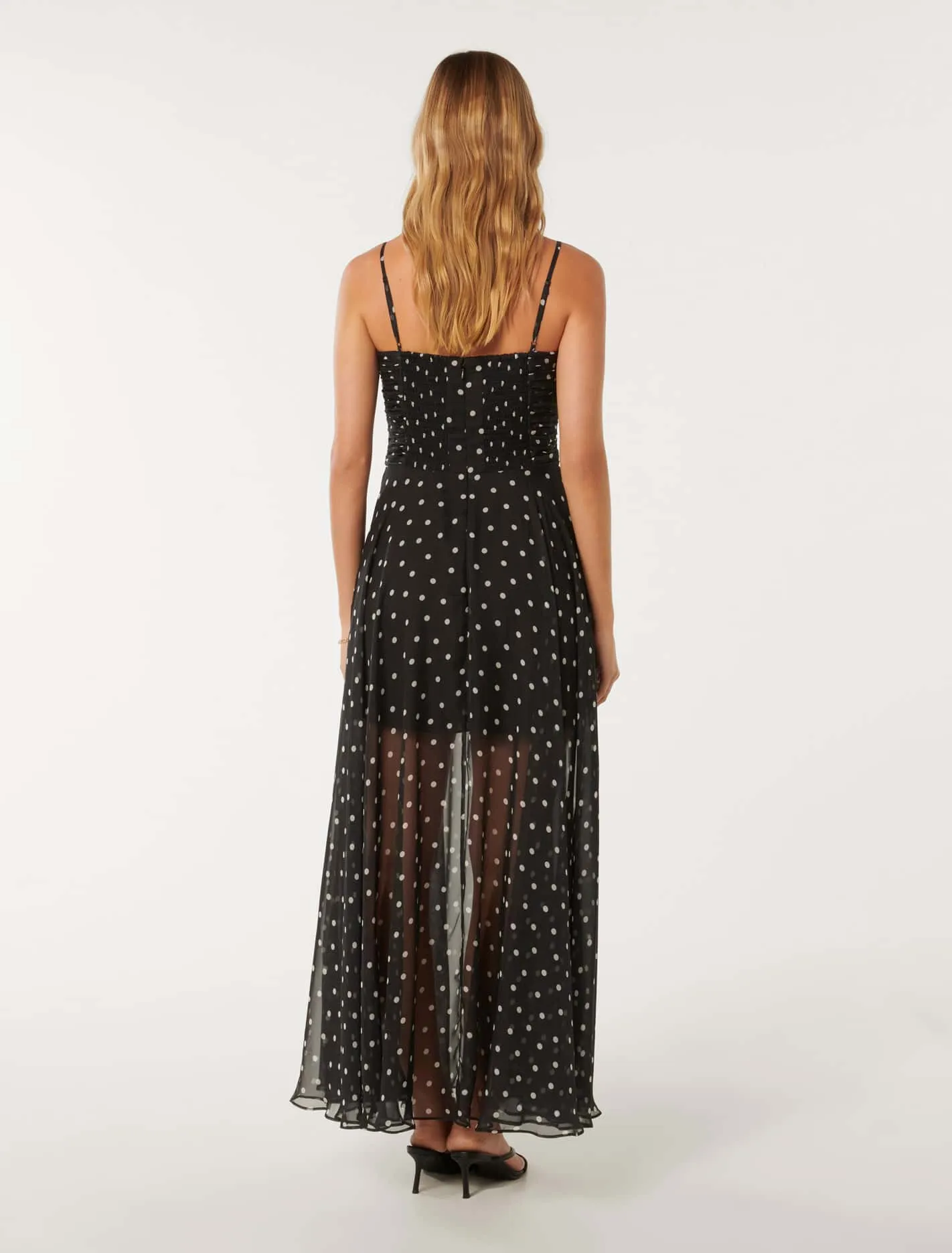 Brandy Sheer Skirt Maxi Dress