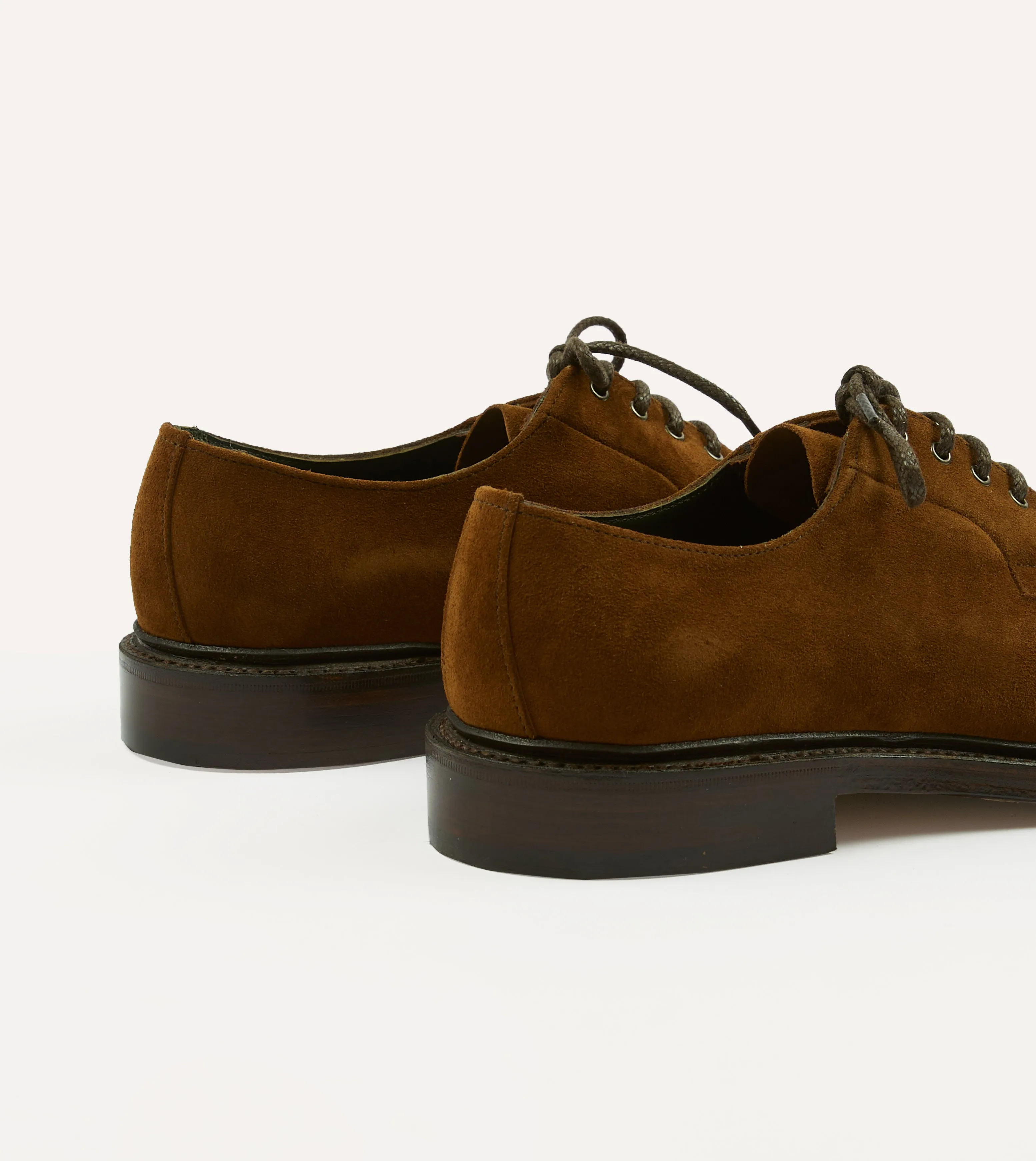 Brown Suede August Goodyear Welted Derby Shoe