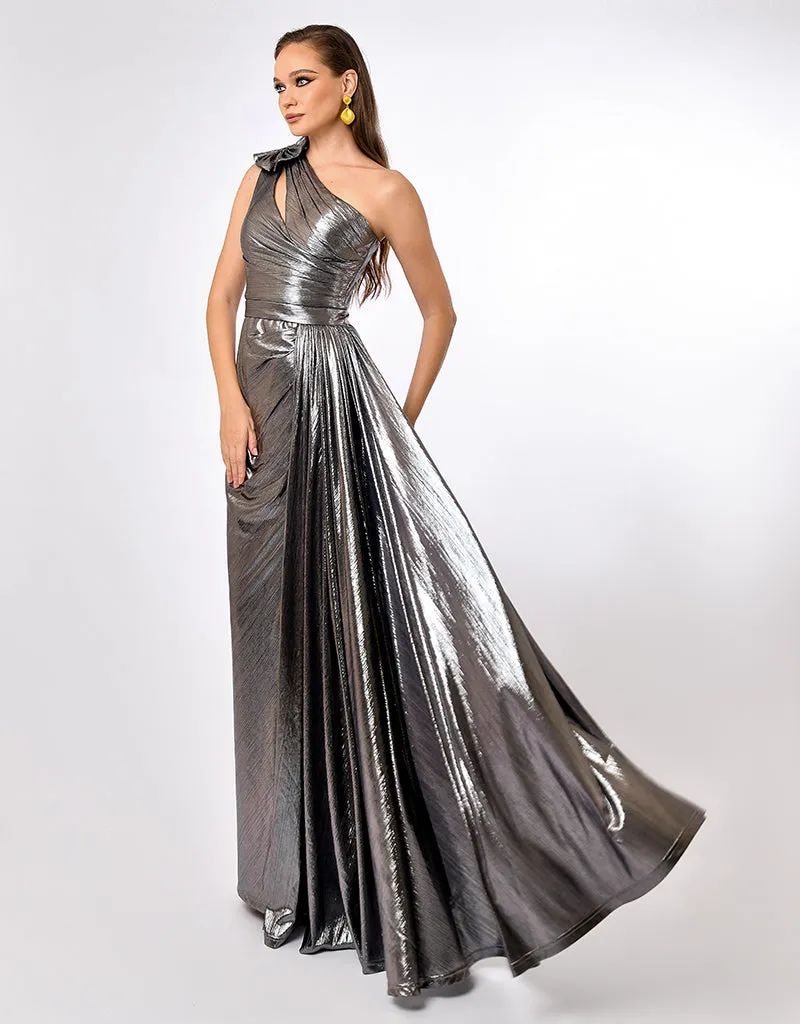 CARTER ONE SHOULDER SASH GOWN B70D14L