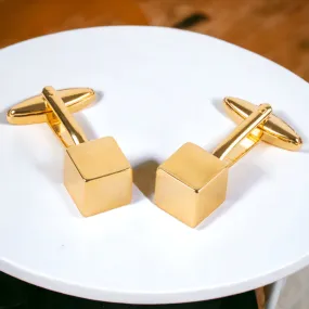 Chokore Gold Square Shaped Premium Range of Cufflinks