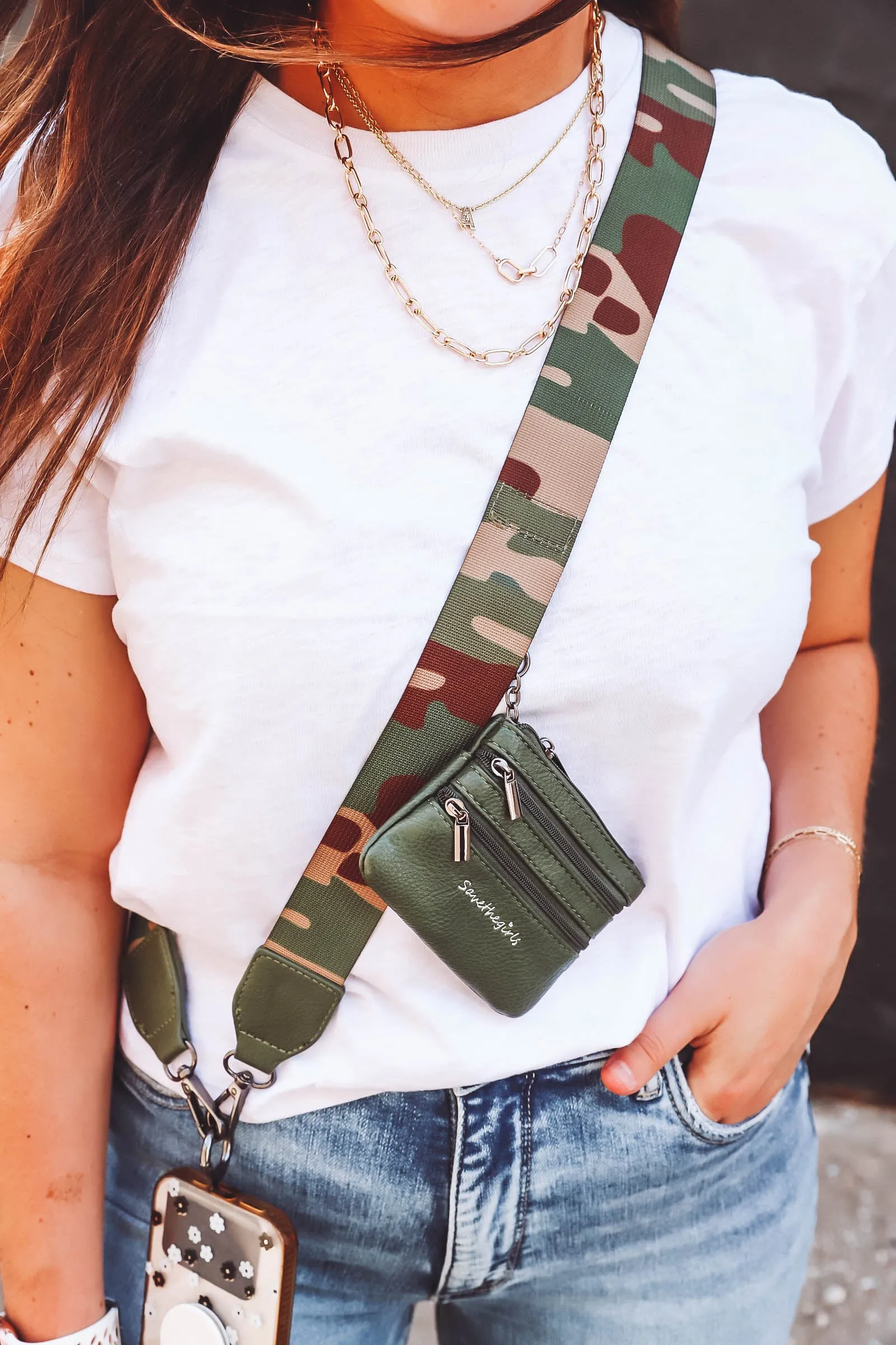 Clip & Go Strap & Pouch-Green Camo