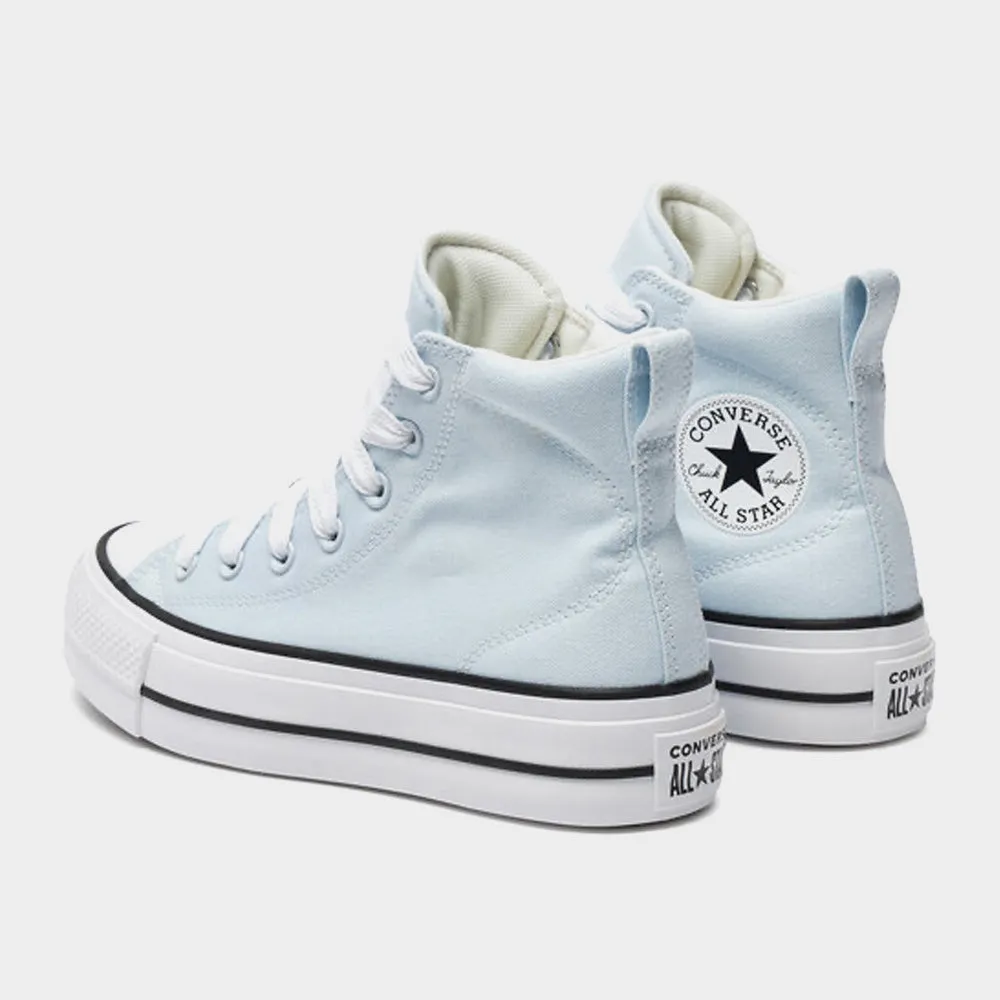 Converse Womens Chuck Taylor All Star Padded Lift Platform Sneaker Blue/White _ 182196 _ Blue