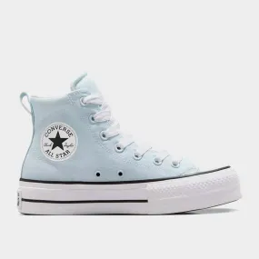 Converse Womens Chuck Taylor All Star Padded Lift Platform Sneaker Blue/White _ 182196 _ Blue