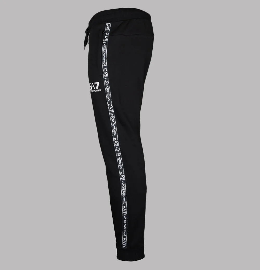 EA7 Athletic Colour Block Taping Joggers Black