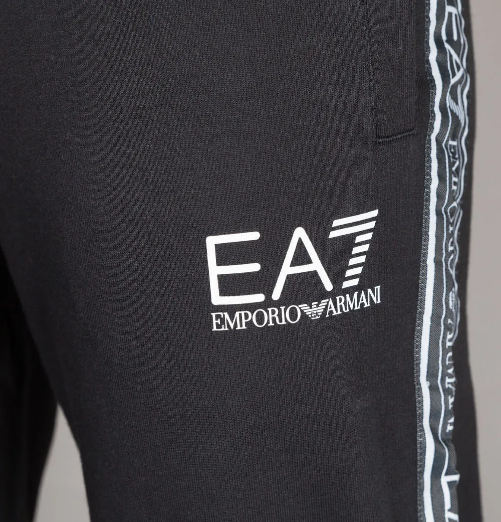 EA7 Logo Taping Joggers Black