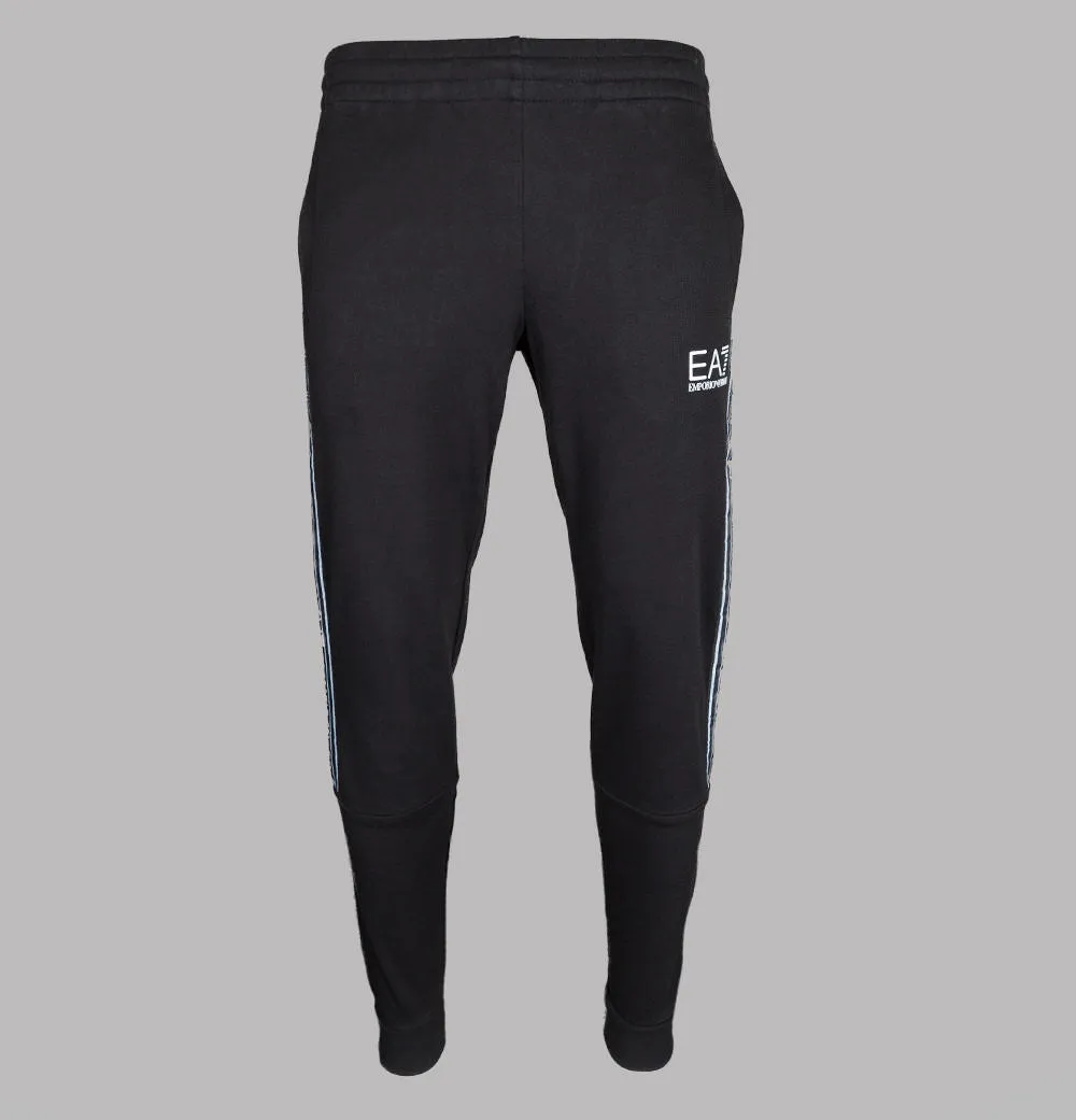 EA7 Logo Taping Joggers Black