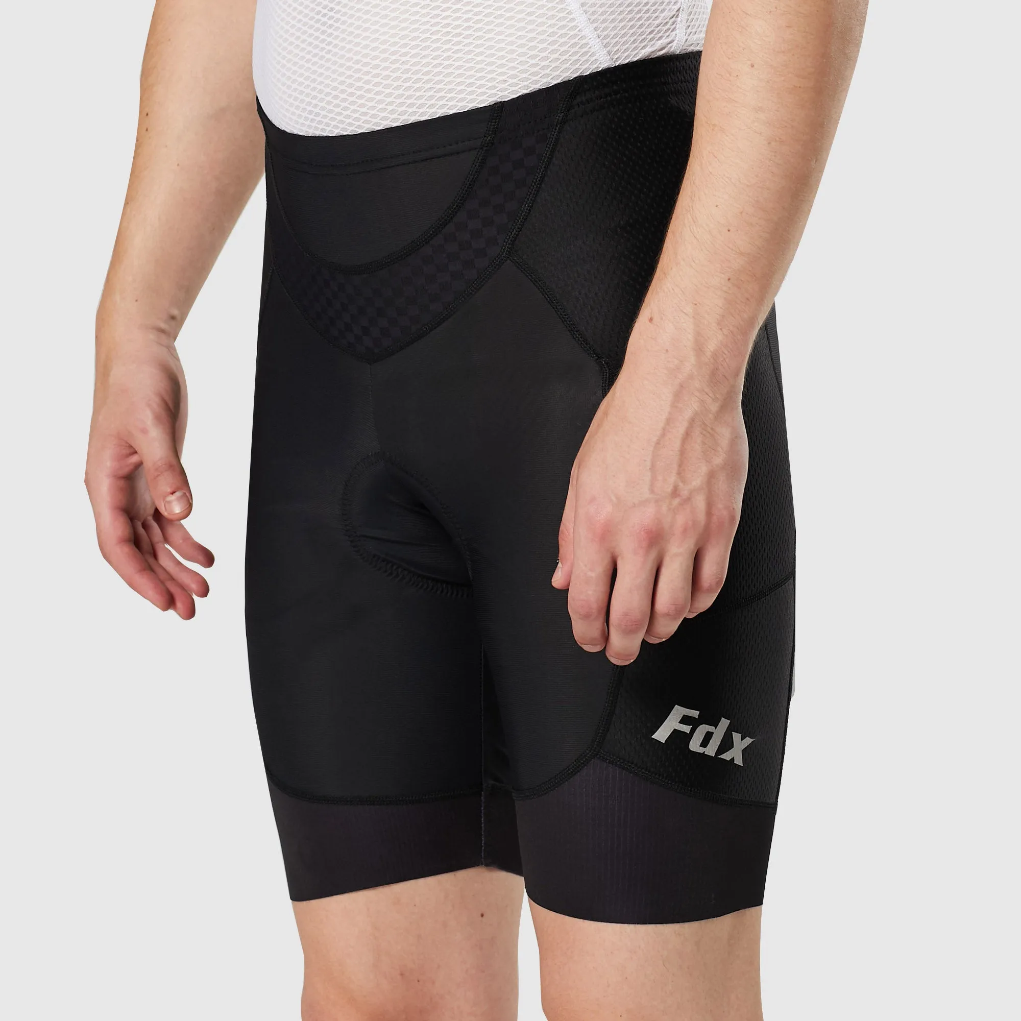 Fdx Essential Black Men's & Boy's Padded Cycling Shorts With Pockets