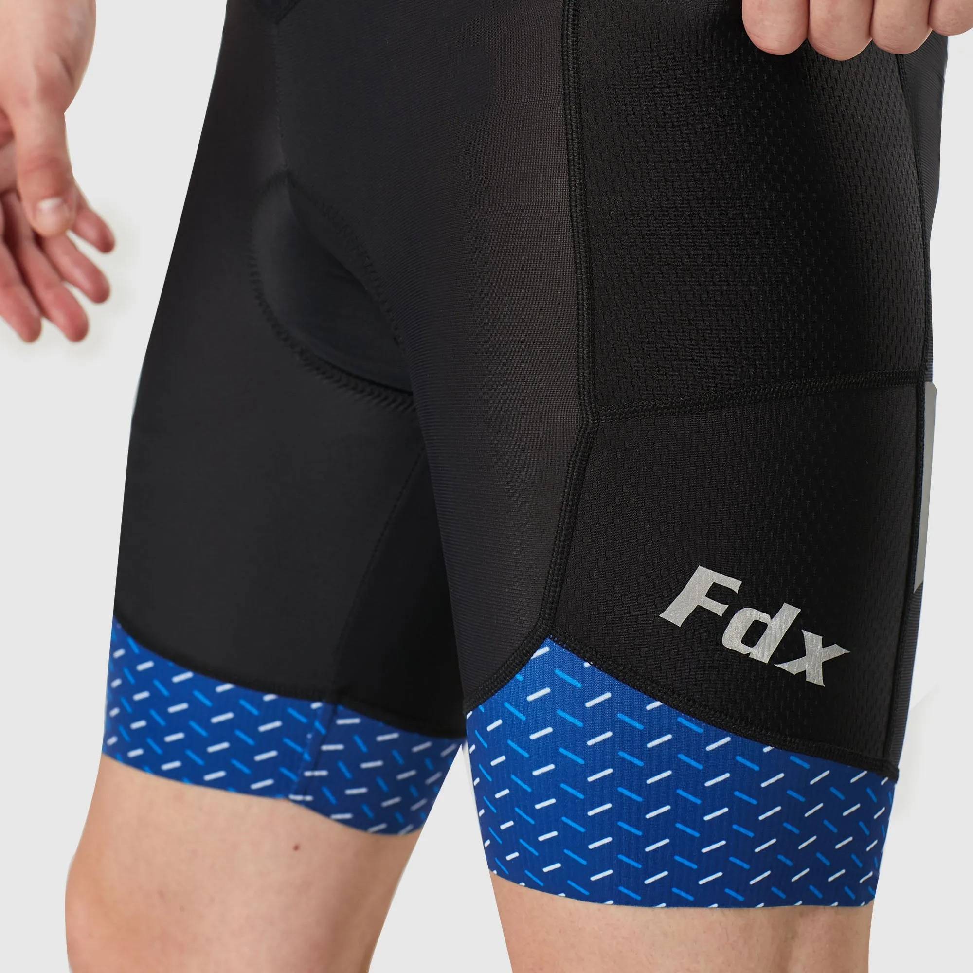 Fdx Essential Blue Men's & Boy's Padded Cycling Shorts With Pockets