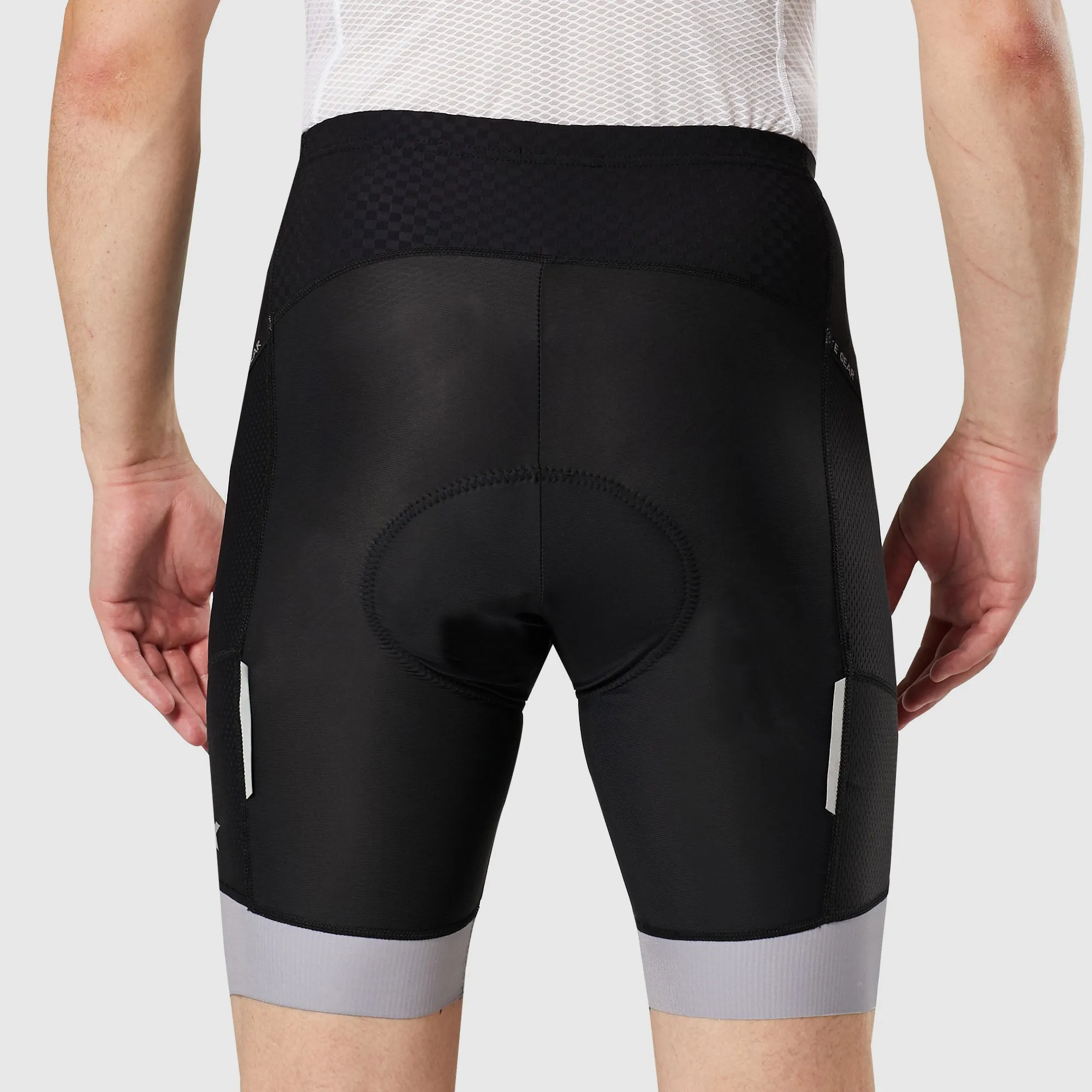 Fdx Essential Grey Men's & Boy's Padded Cycling Shorts With Pockets