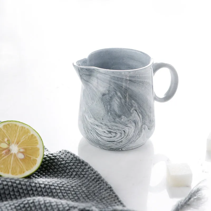 Grey Marble Milk Jug