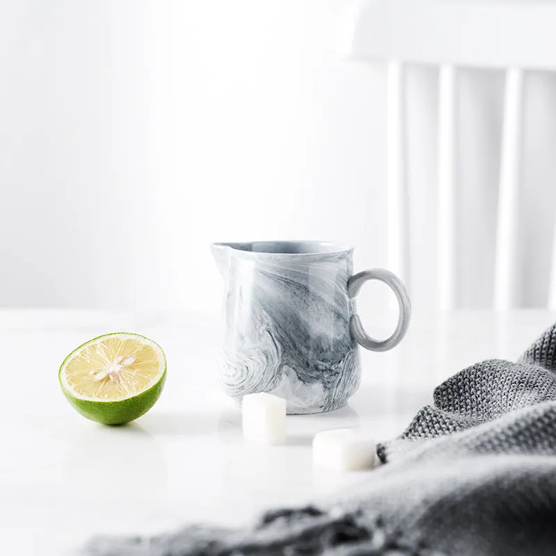 Grey Marble Milk Jug