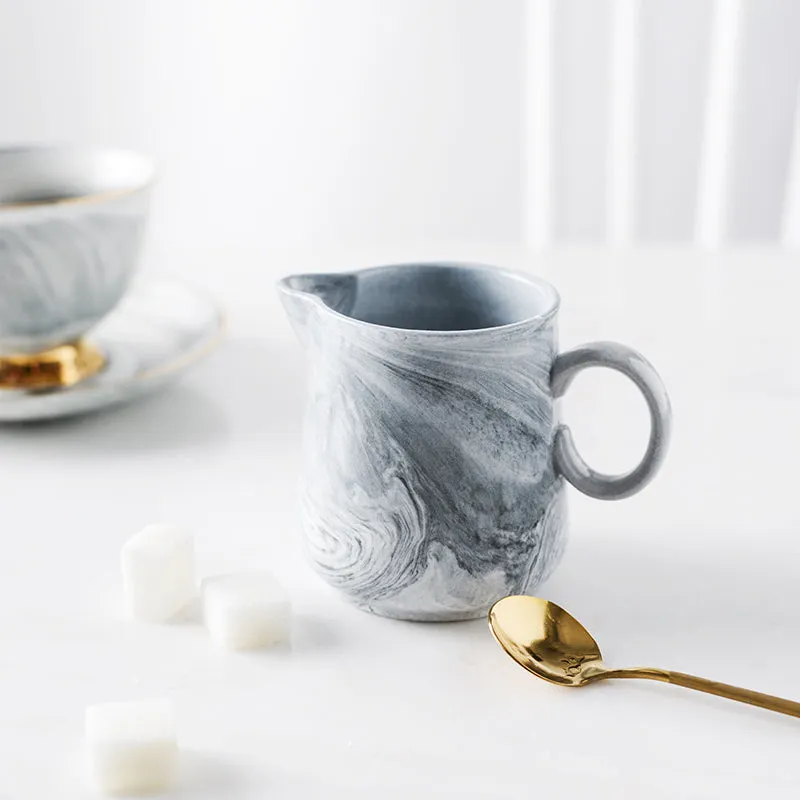 Grey Marble Milk Jug