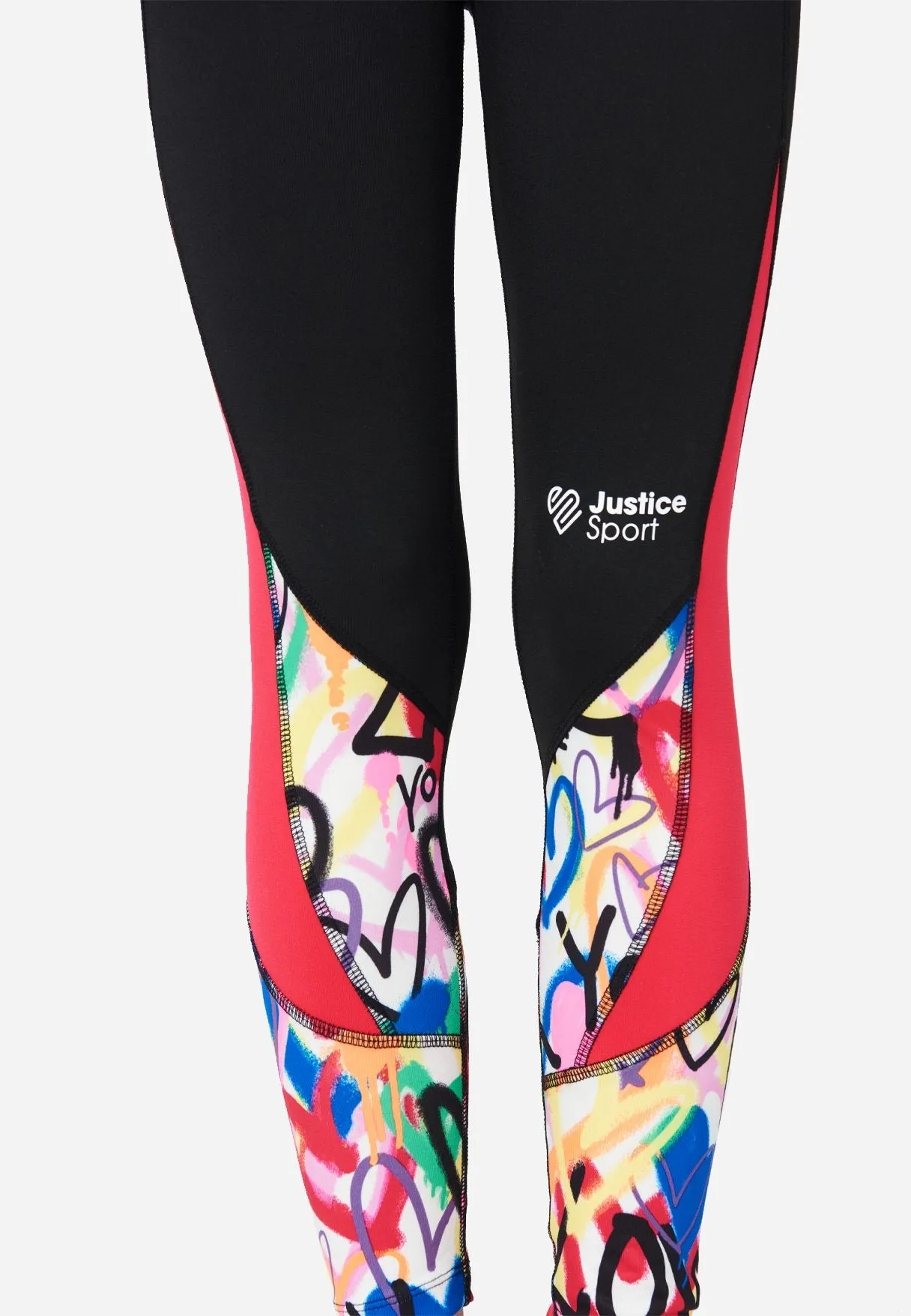 J Sport Color Block Ankle-Length Leggings