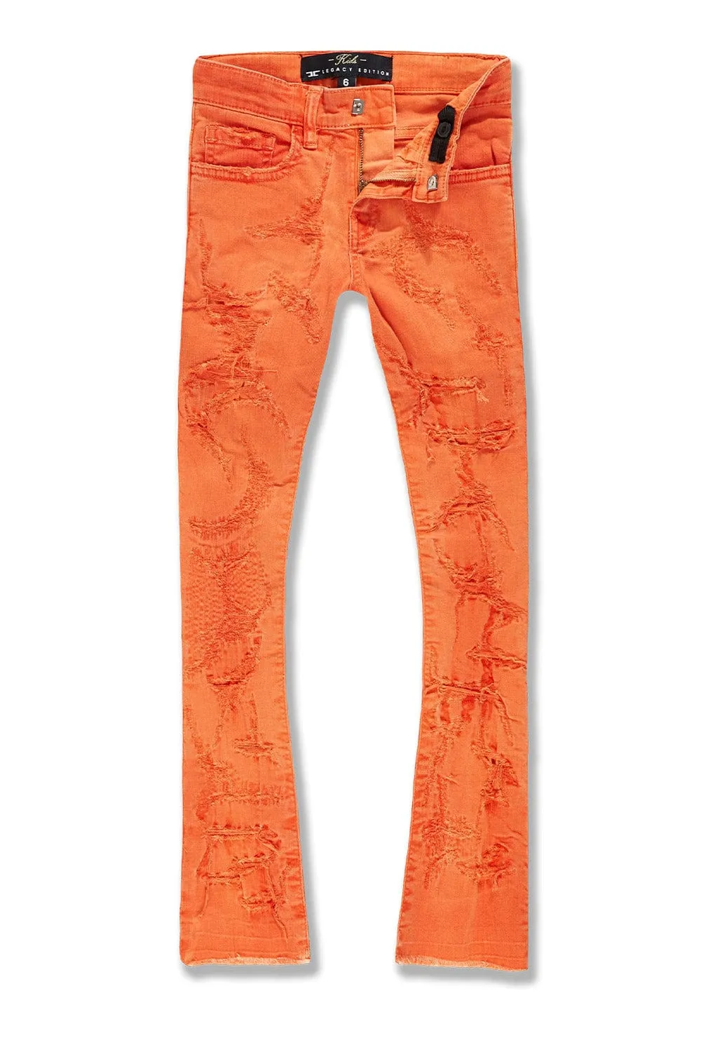 Kids Stacked Santorini Denim (Creamsicle)