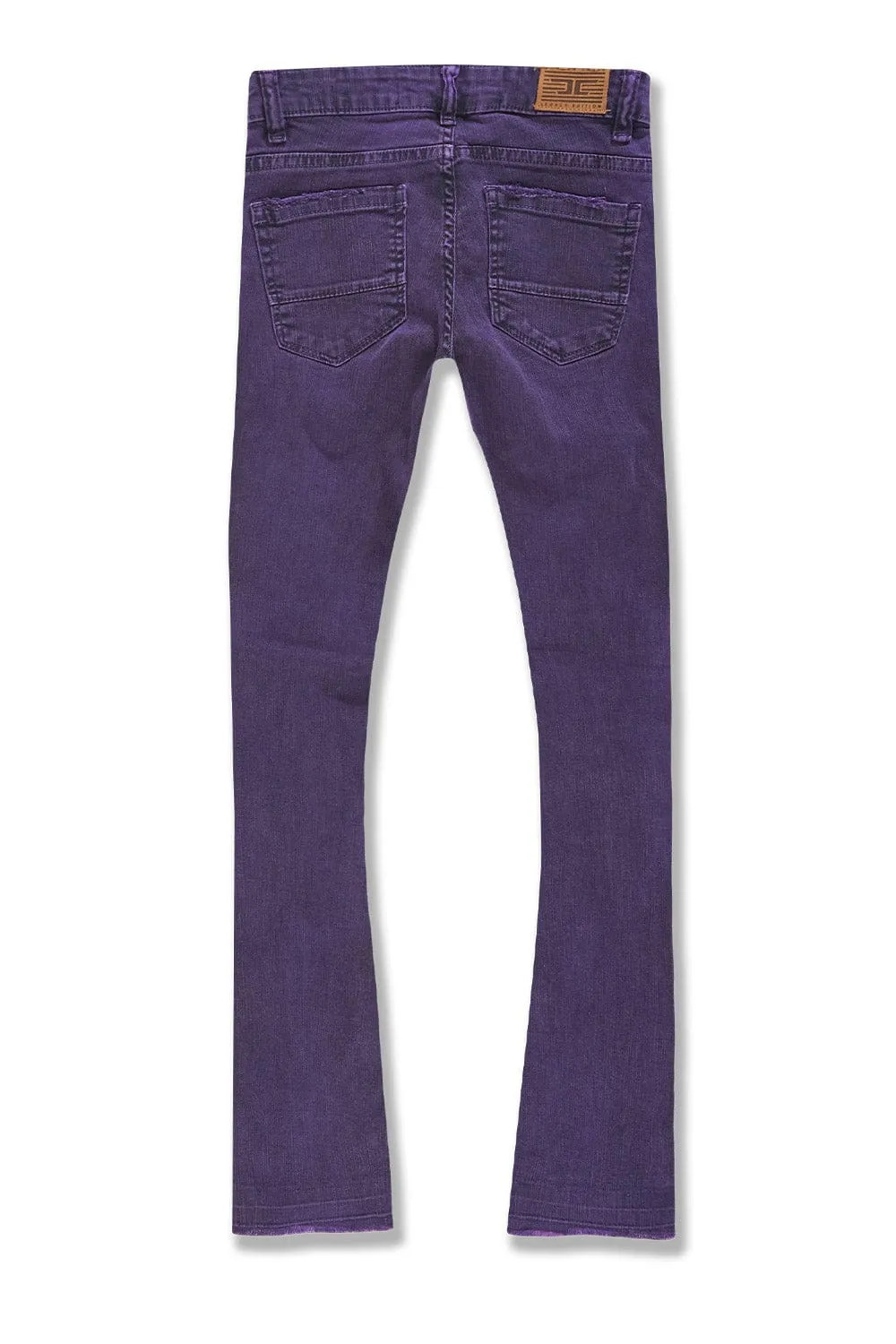 Kids Stacked Santorini Denim (Purple)