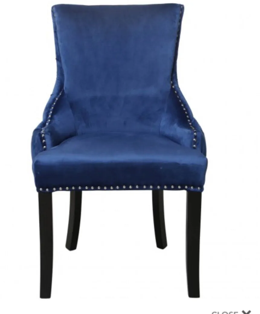 Luxurious Lucia bedroom  Chair blue  Instore last one HALF PRICE clearance offer for collection ONLY . Pay instore