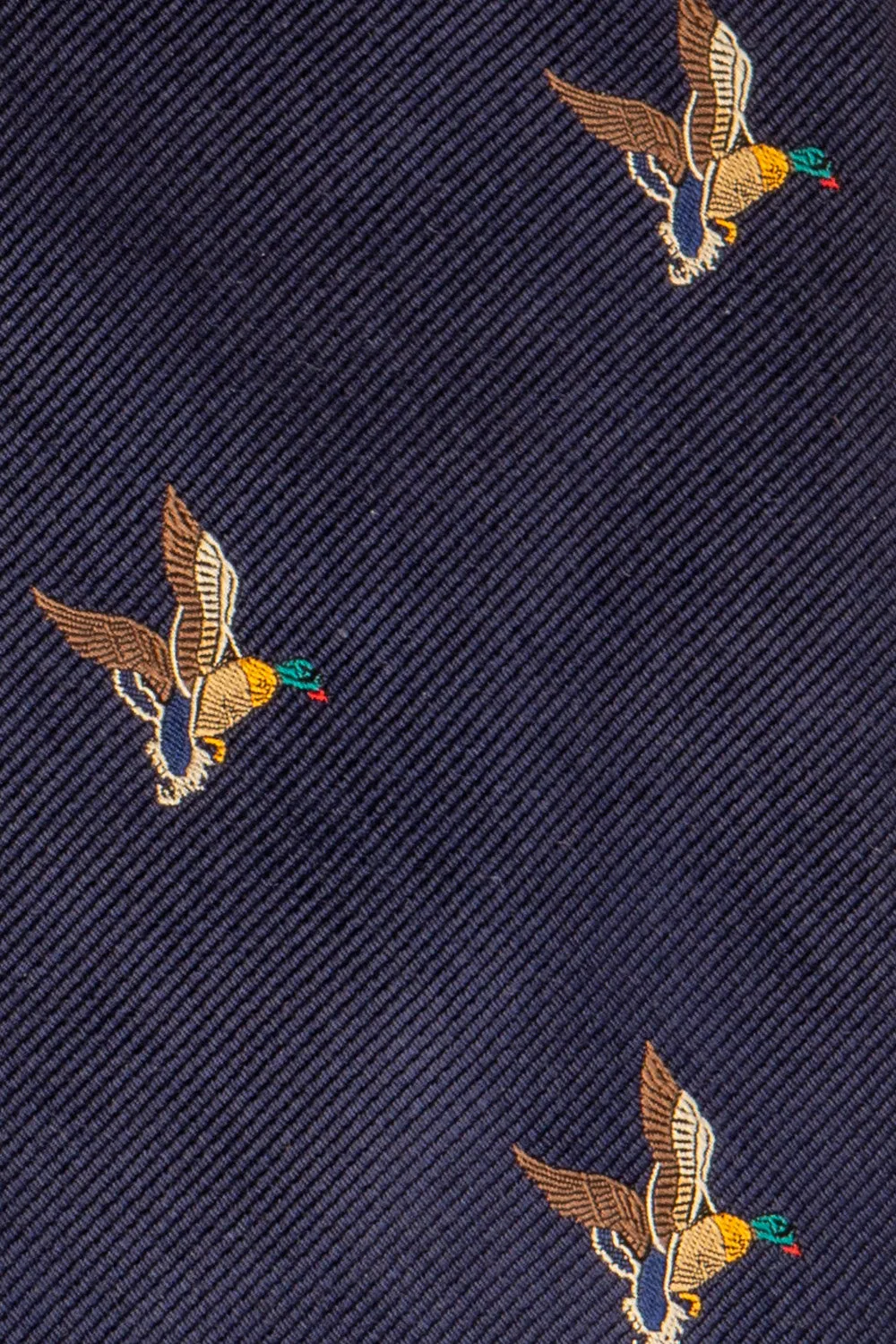 Mallard Navy Silk Tie