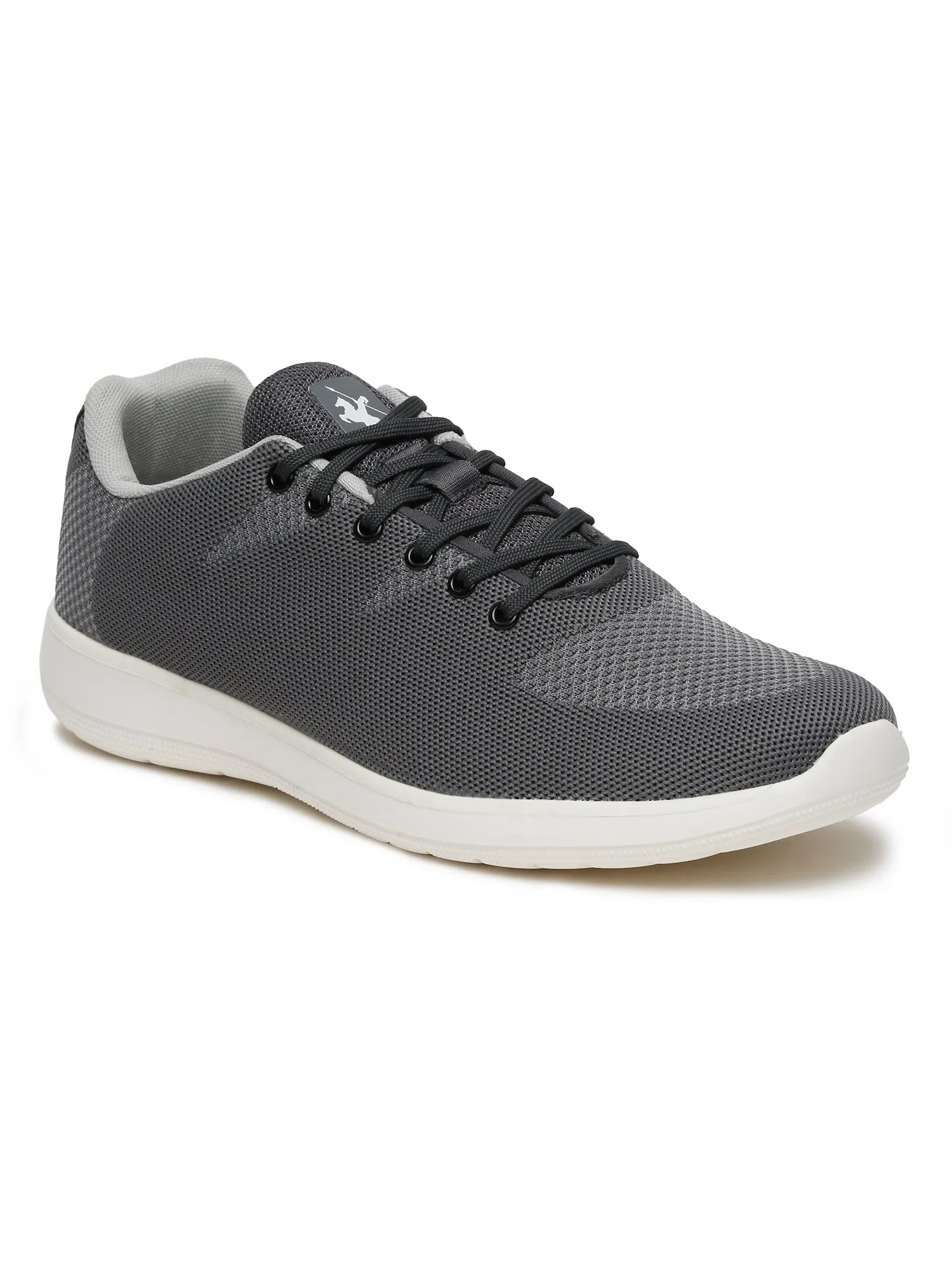 Men Lace-Up Grey Casual Shoes