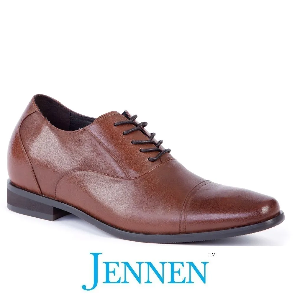 Mr. Gershwin Brown | 7cm Height Increasing Elevator Wedding Shoes For Men