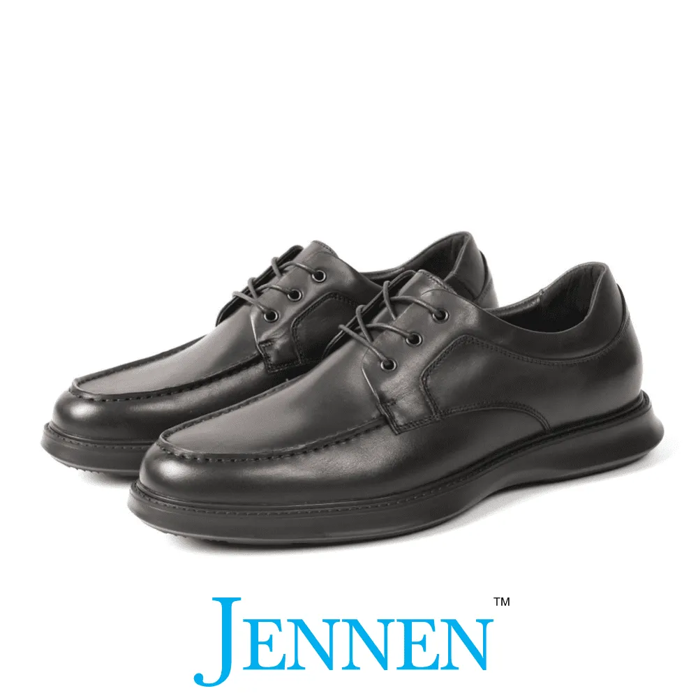 Mr. Waten 6cm | 2.4 inches Brown Leather Laced  Height Increasing Formal Shoes