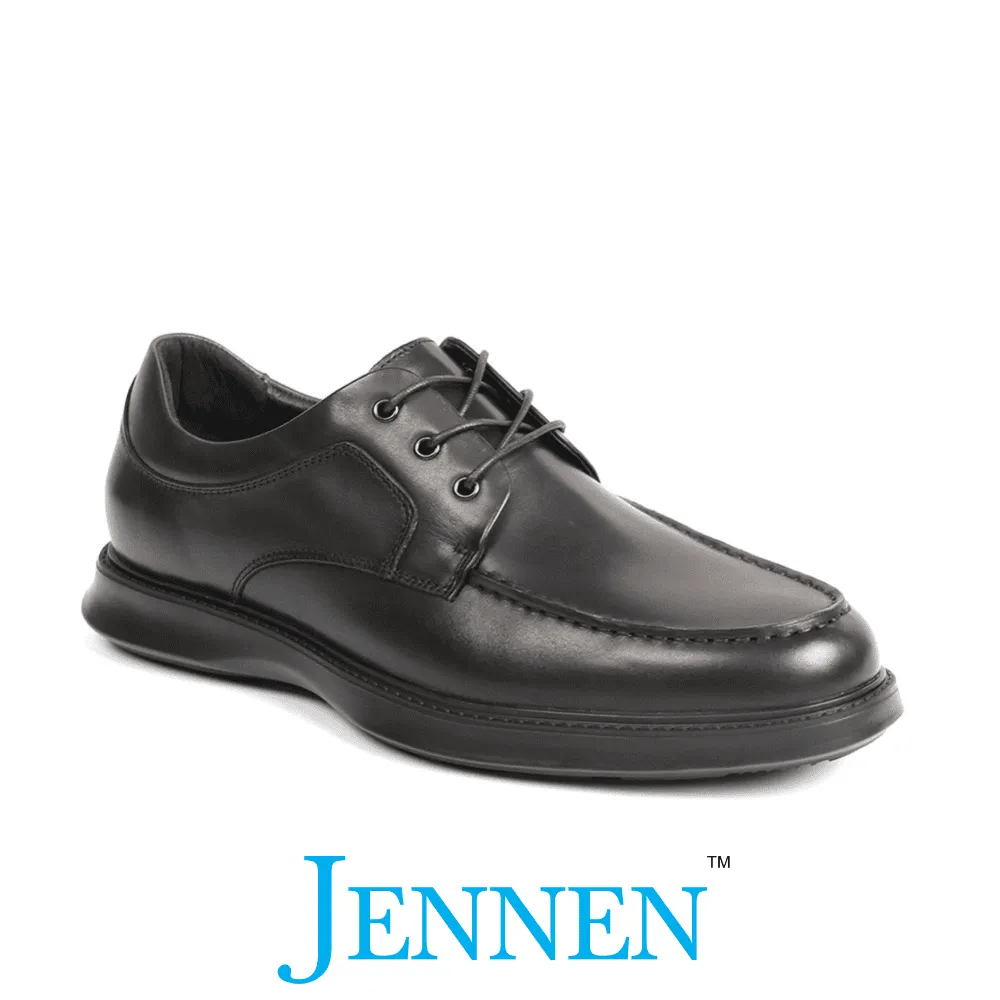 Mr. Waten 6cm | 2.4 inches Brown Leather Laced  Height Increasing Formal Shoes