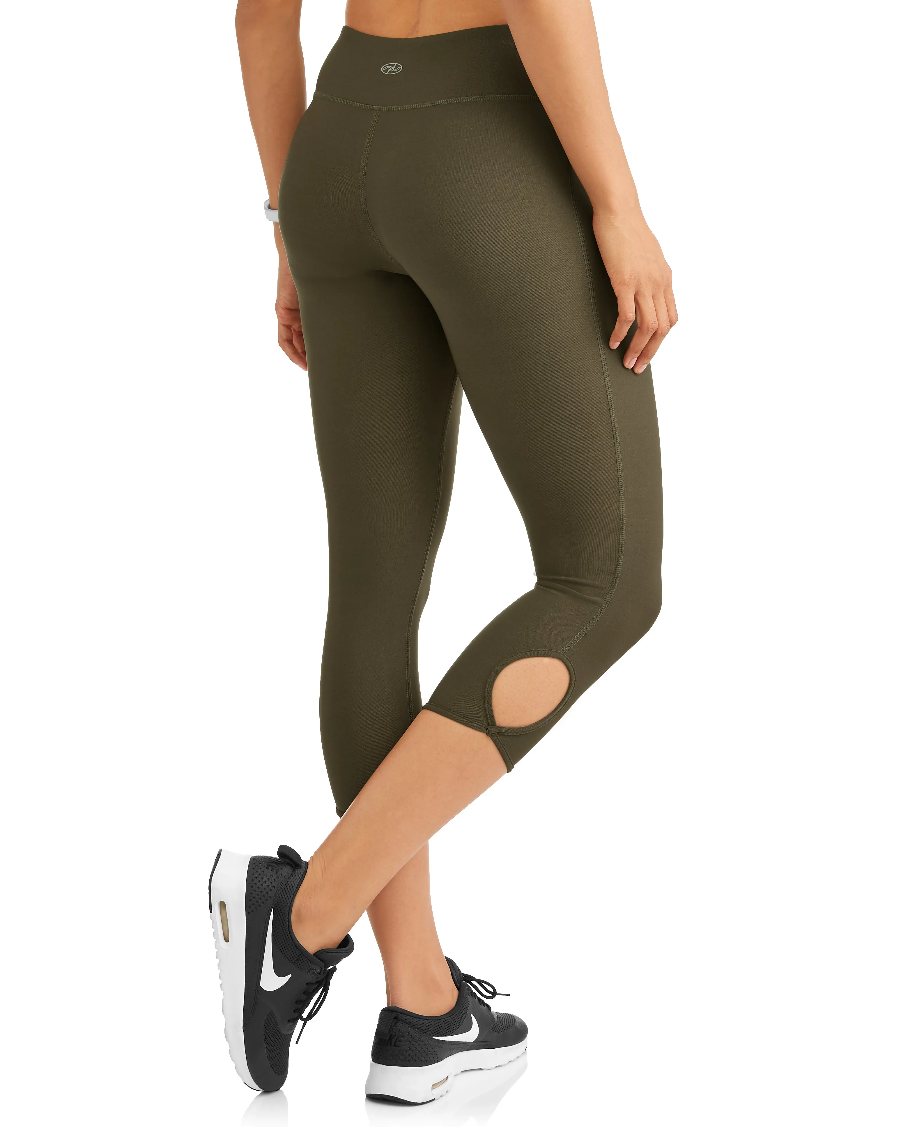 N.Y.L. Sport Women's Active Ankle Cutout Performance Capri Legging