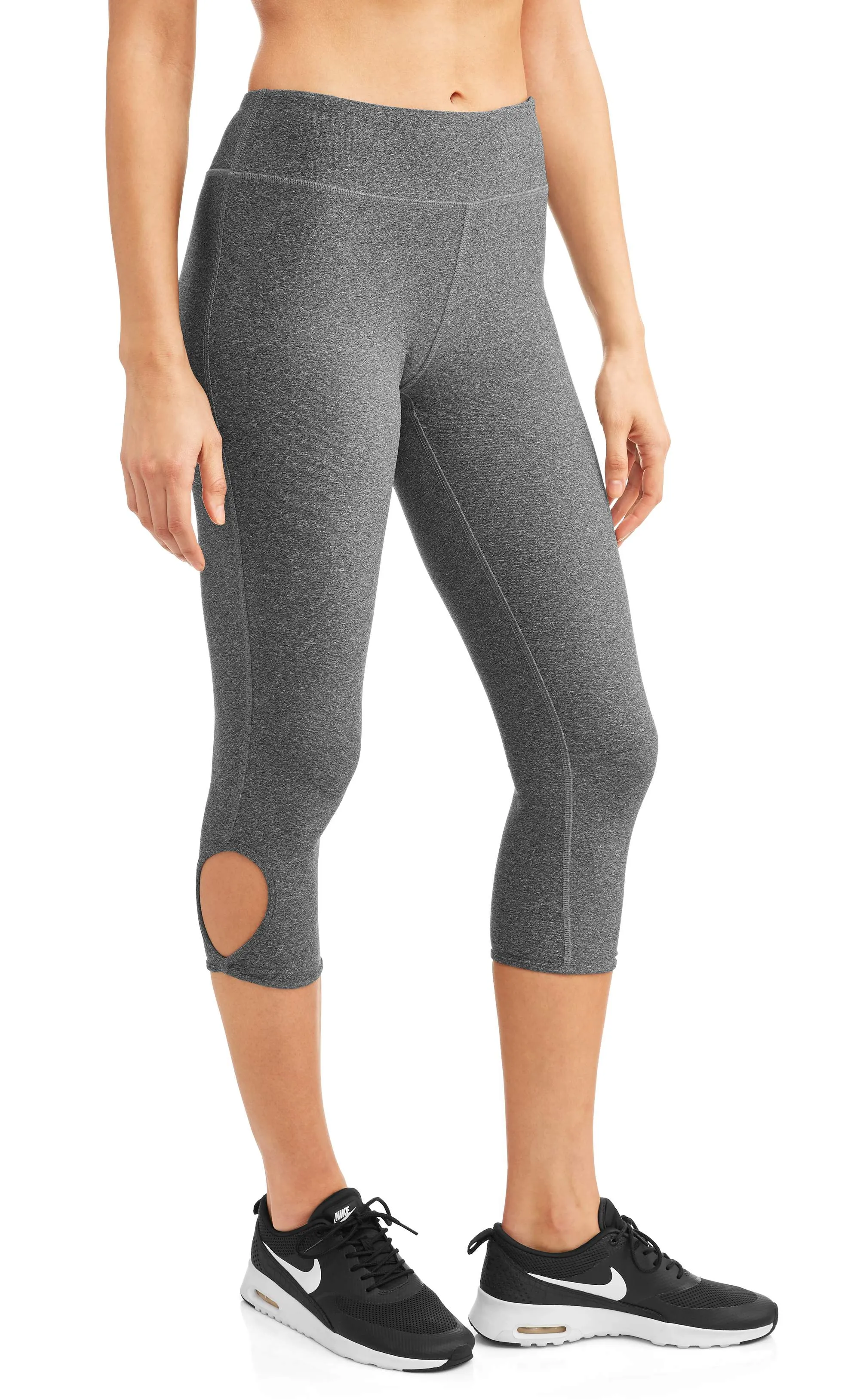 N.Y.L. Sport Women's Active Ankle Cutout Performance Capri Legging