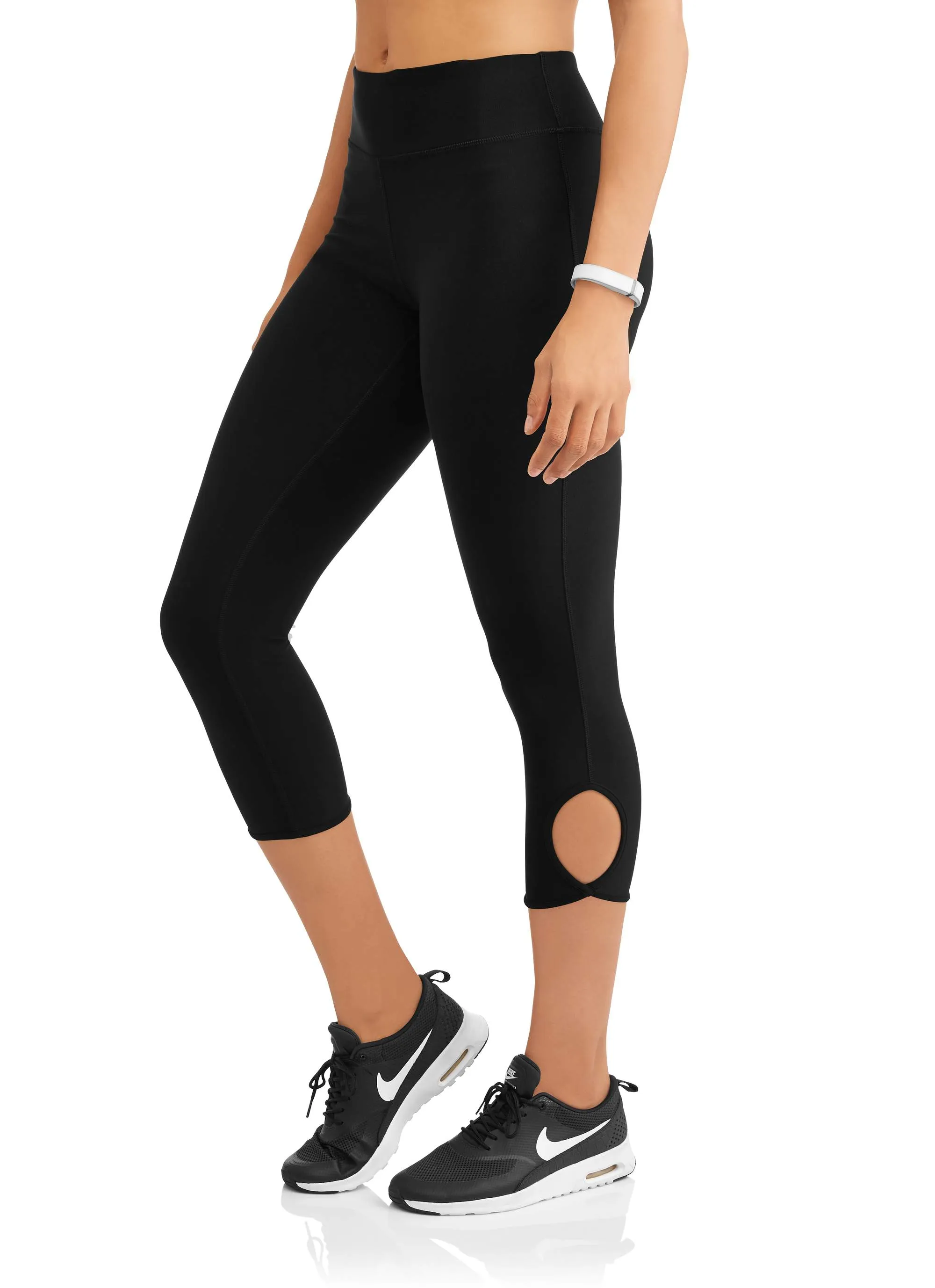 N.Y.L. Sport Women's Active Ankle Cutout Performance Capri Legging