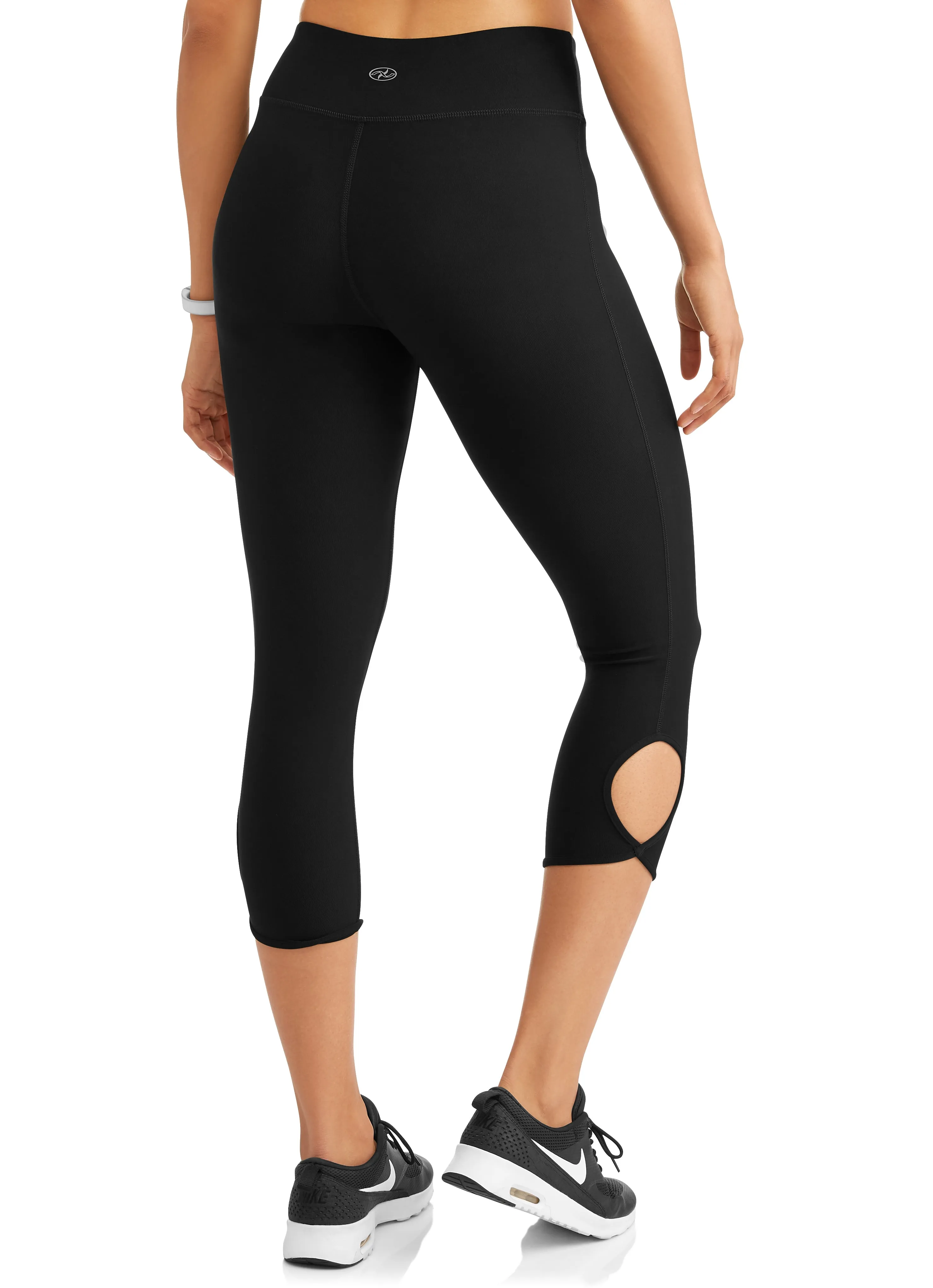 N.Y.L. Sport Women's Active Ankle Cutout Performance Capri Legging