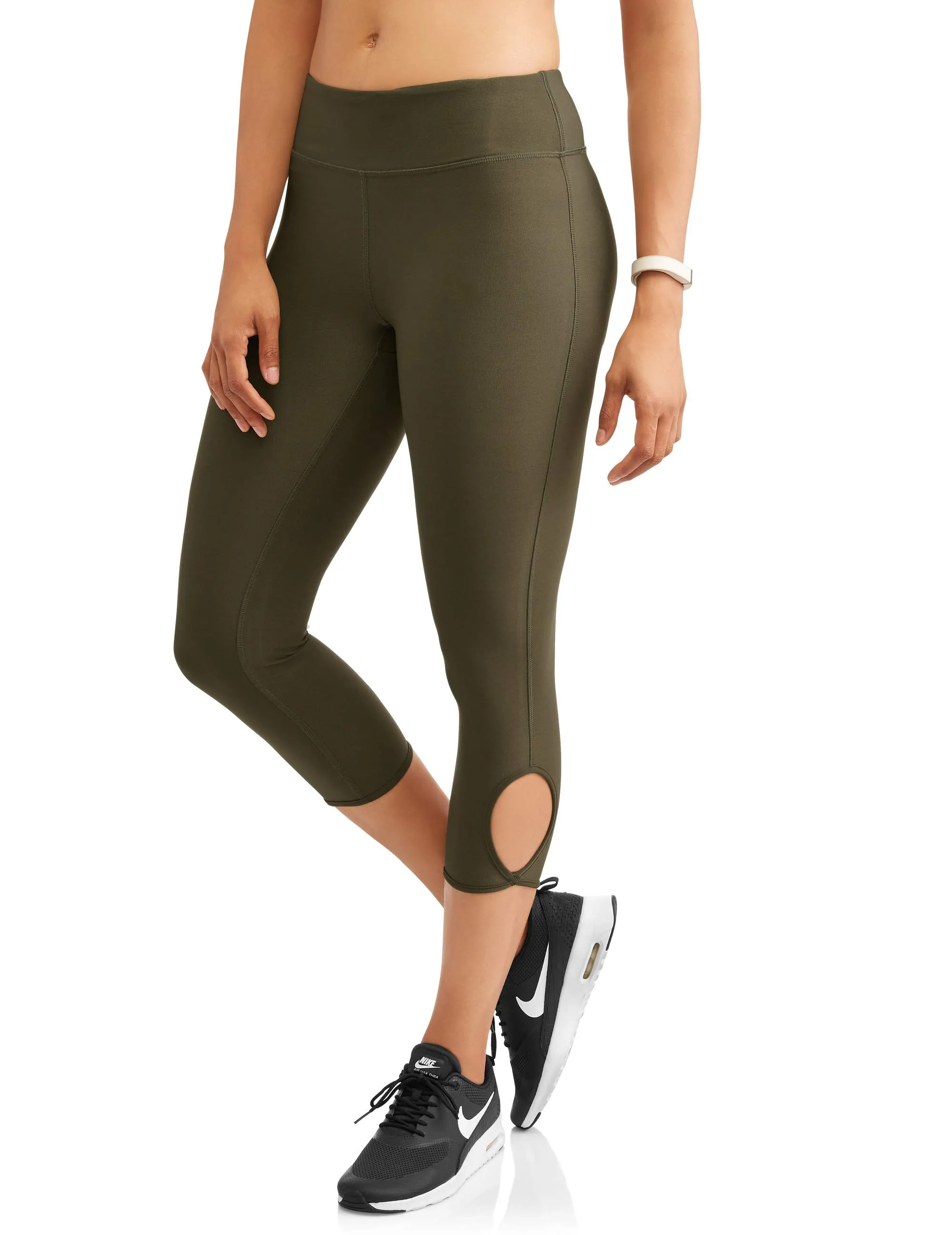 N.Y.L. Sport Women's Active Ankle Cutout Performance Capri Legging