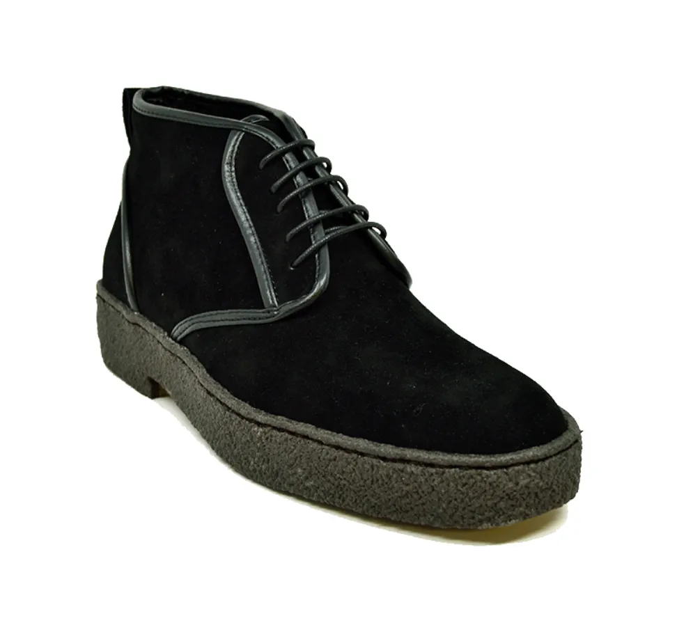 Playboy Chukka Kaydence - Vintage Lace-up Shoe with Handcrafted Lamb Suede